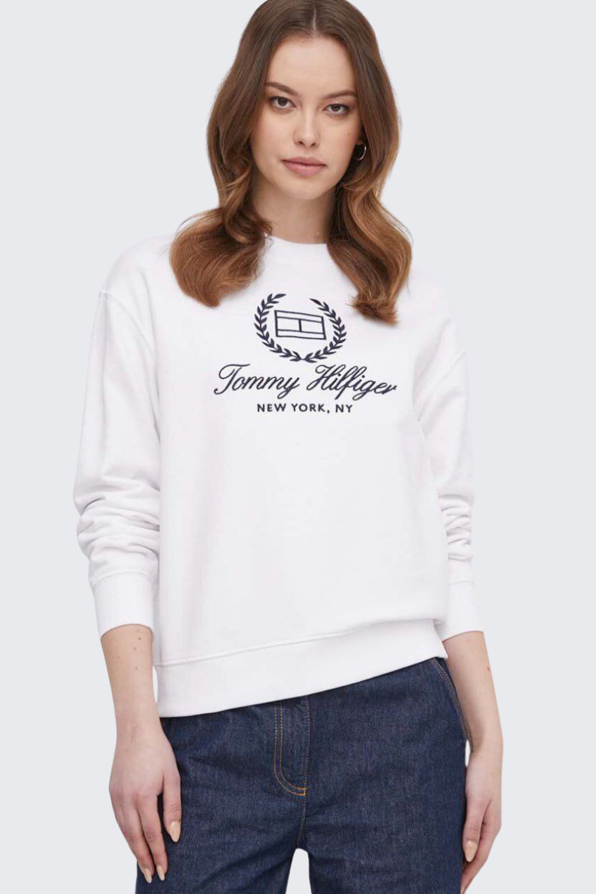 Tommy Hilfiger Crest Logo Sweatshirt/ #0074