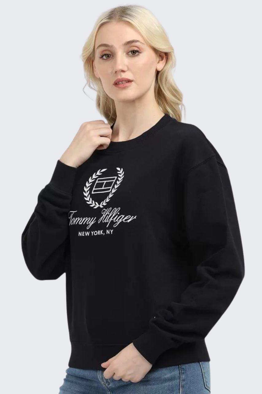 Tommy Hilfiger Crest Logo Sweatshirt/ #0074