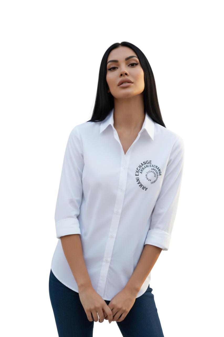 Armani Exchange Spiral Logo Shirt / #00112
