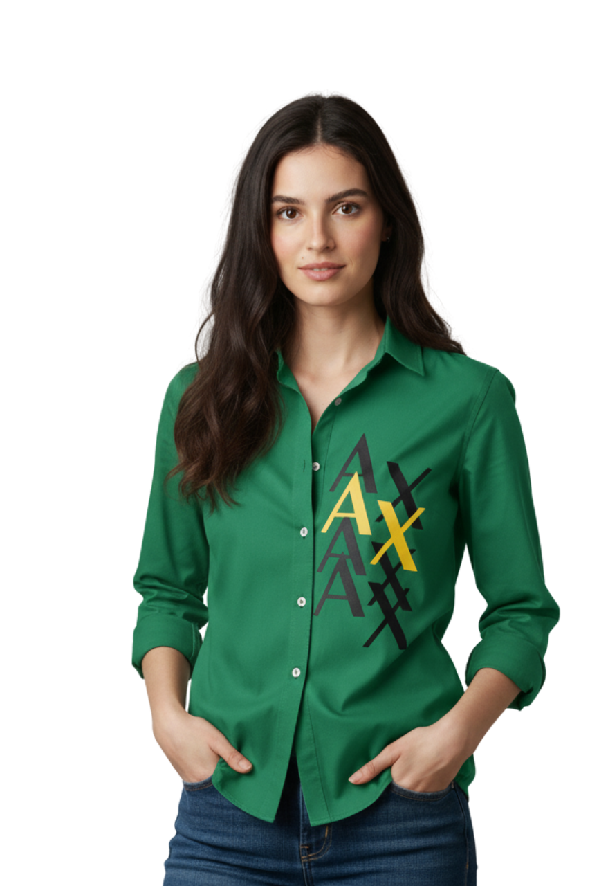 Armani Exchange Multi-Logo Shirt/ #00115