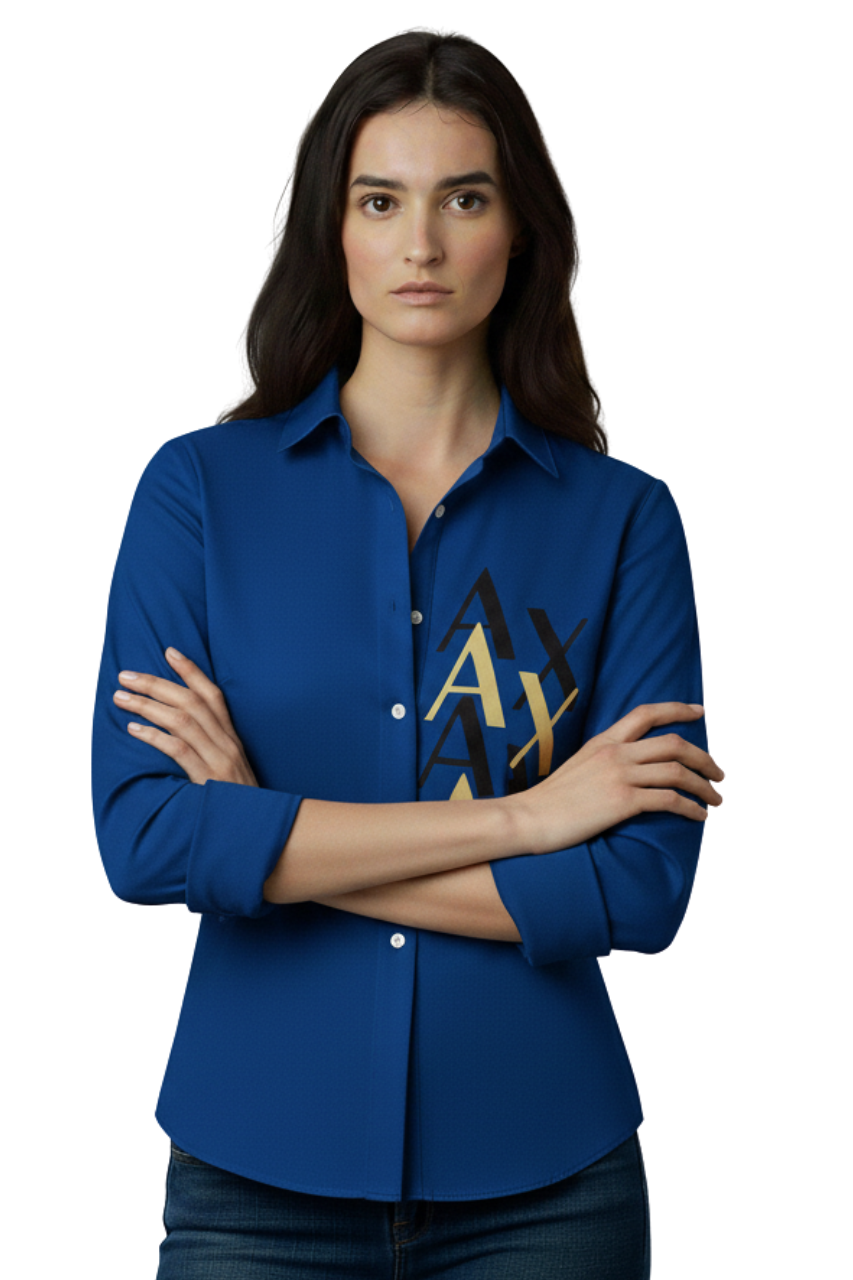 Armani Exchange Multi-Logo Shirt/ #00115