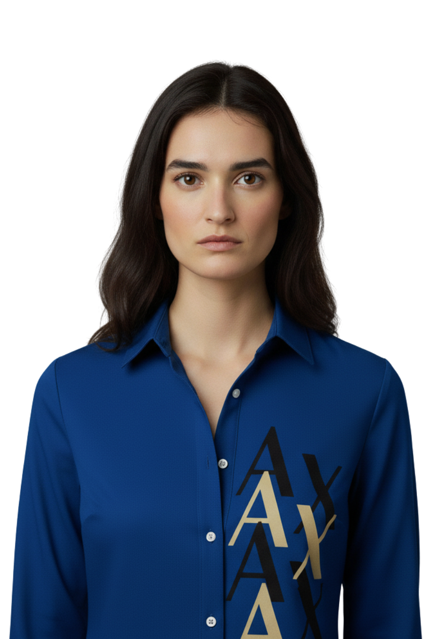 Armani Exchange Multi-Logo Shirt/ #00115