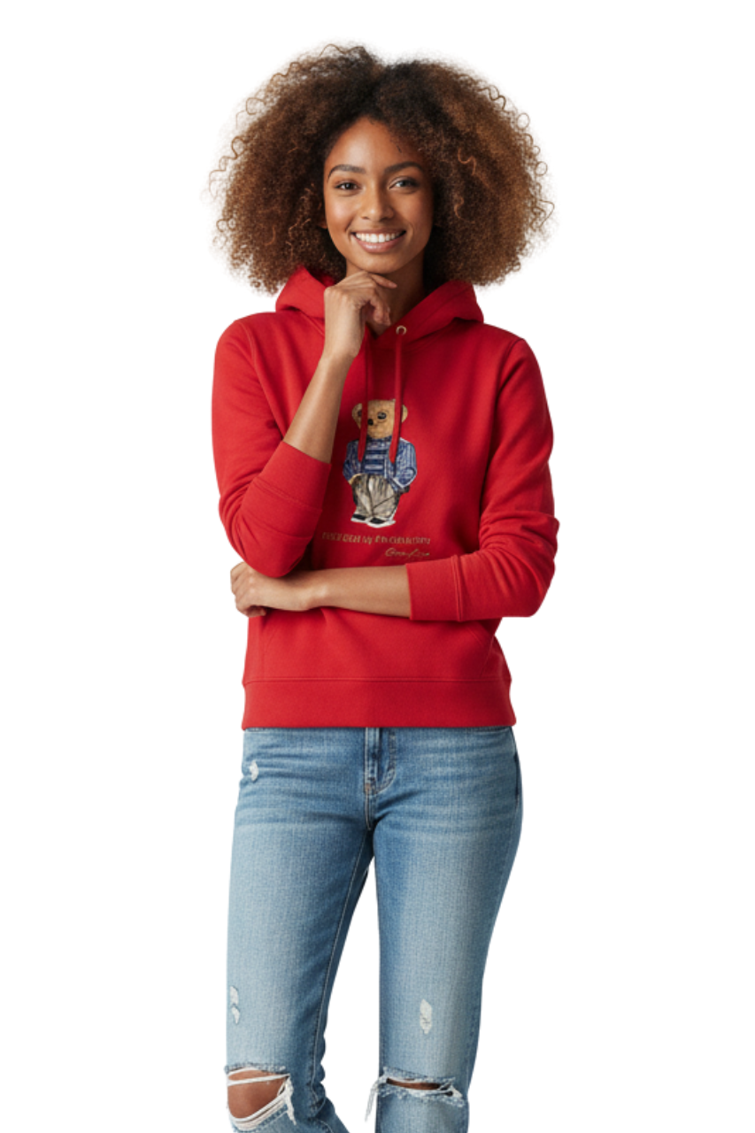 Ralph Lauren Bear Embroidered Hoodie/ #0088