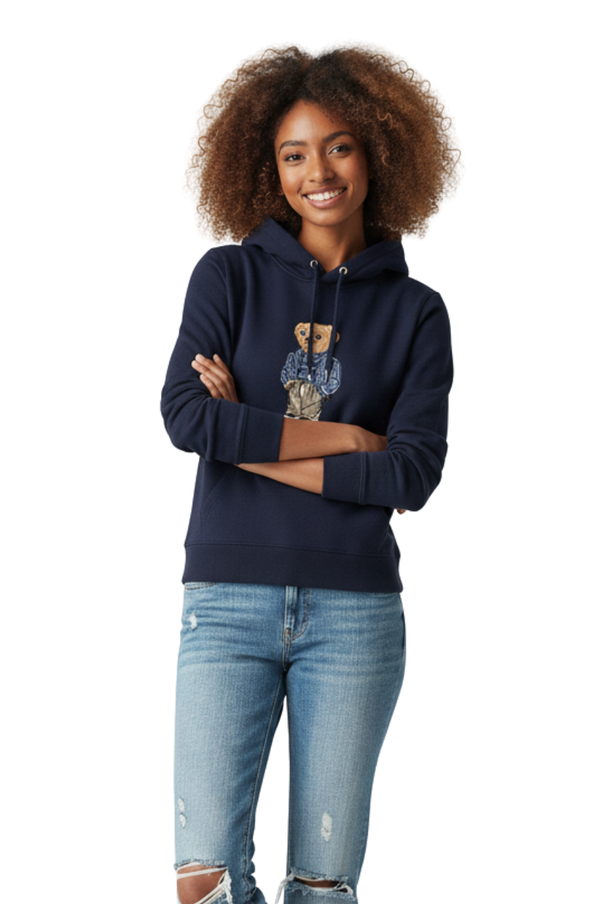 Ralph Lauren Bear Embroidered Hoodie/ #0088