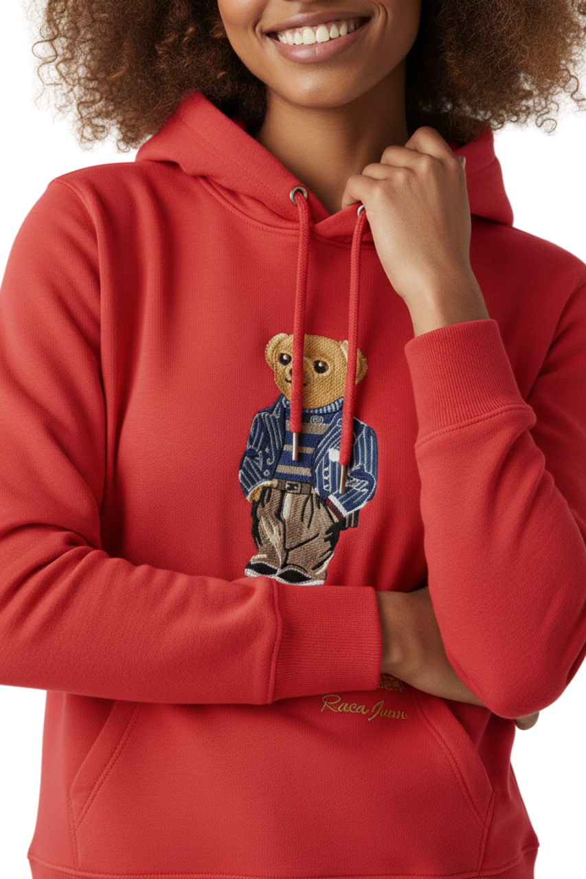 Ralph Lauren Bear Embroidered Hoodie/ #0088