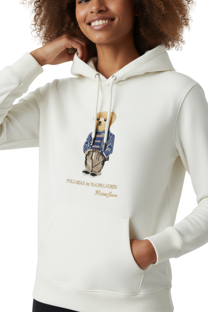 Ralph Lauren Bear Embroidered Hoodie/ #0088