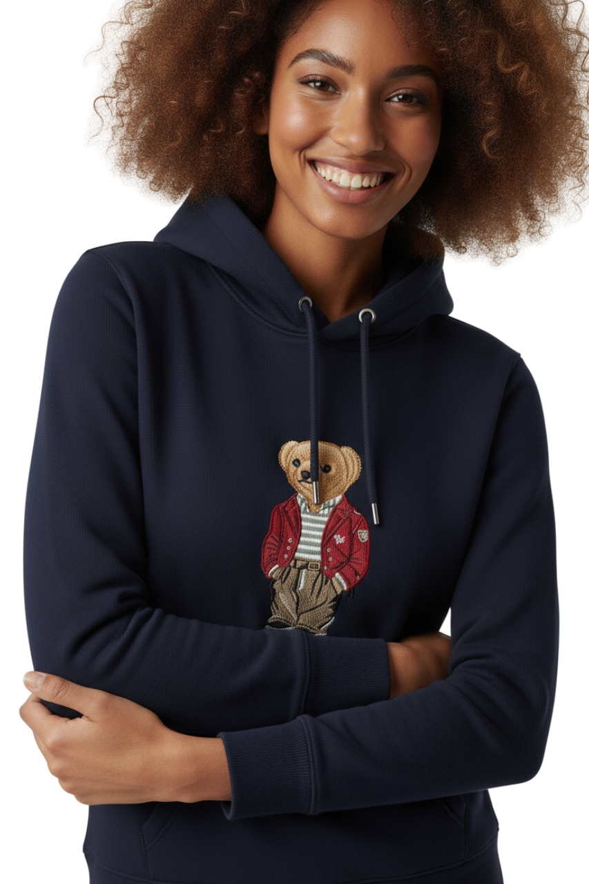 Ralph Lauren Bear Embroidered Hoodie/ #0088