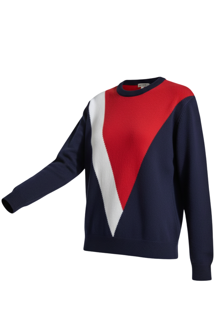 Tommy Hilfiger Colorblock Crewneck Sweater/ #00123