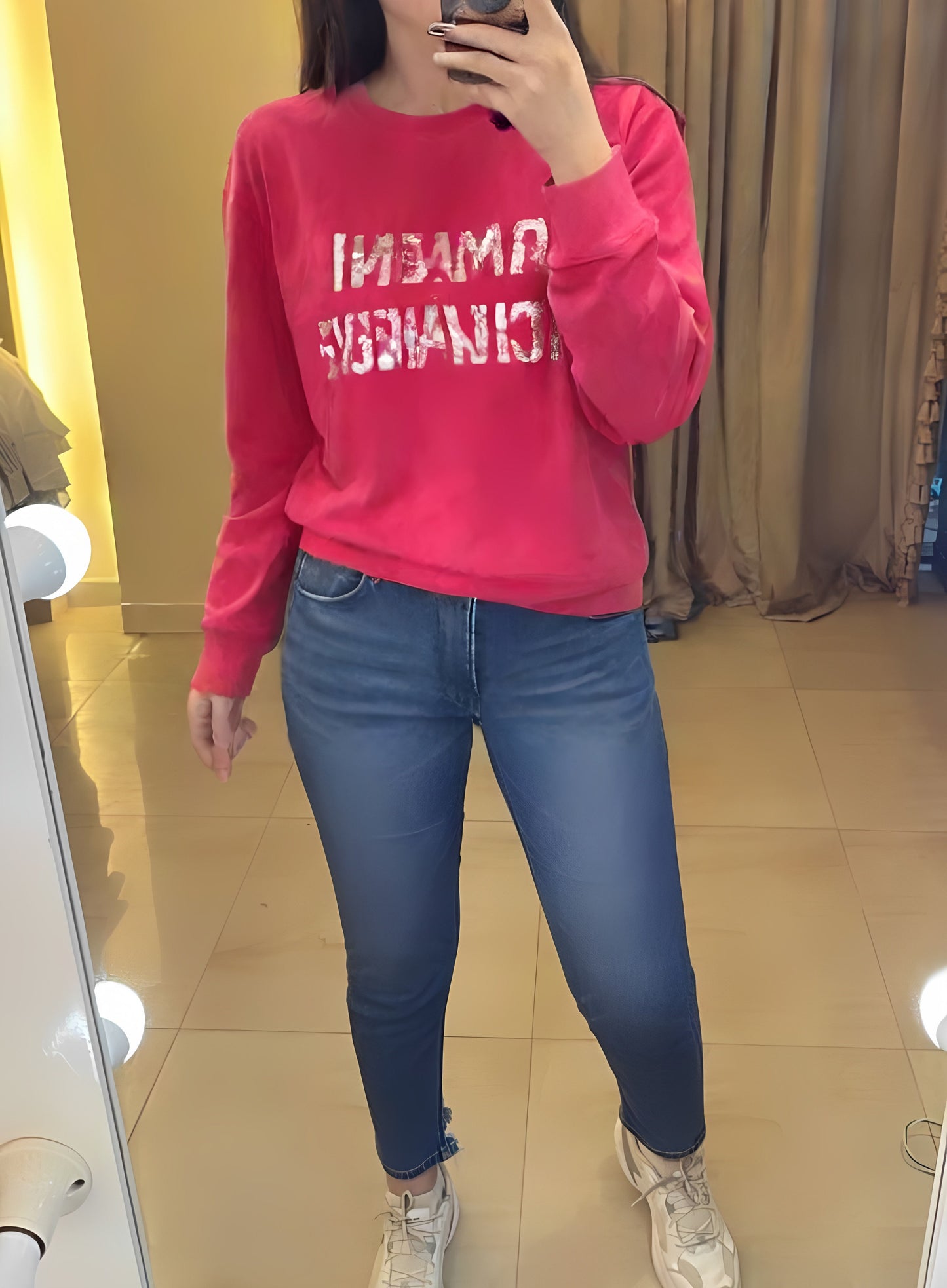 Armani Exchange Sequin Logo T-shirt