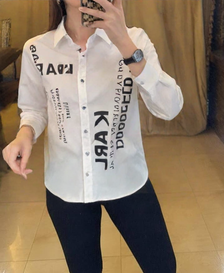 Karl Lagerfeld Paris Graphic Logo Shirt