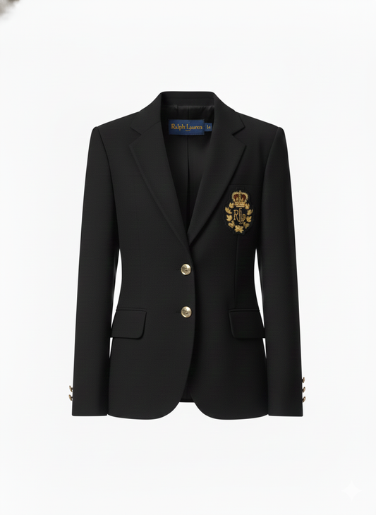 RalphLauren Winter Crest-Embroidered Blazer/ #00198