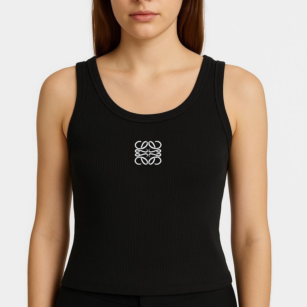 LOEWE Ribbed Cotton Tank Top