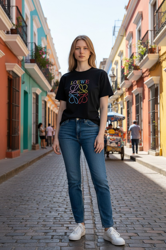 Loewe Signature Logo Short Sleeve T-Shirt #00231