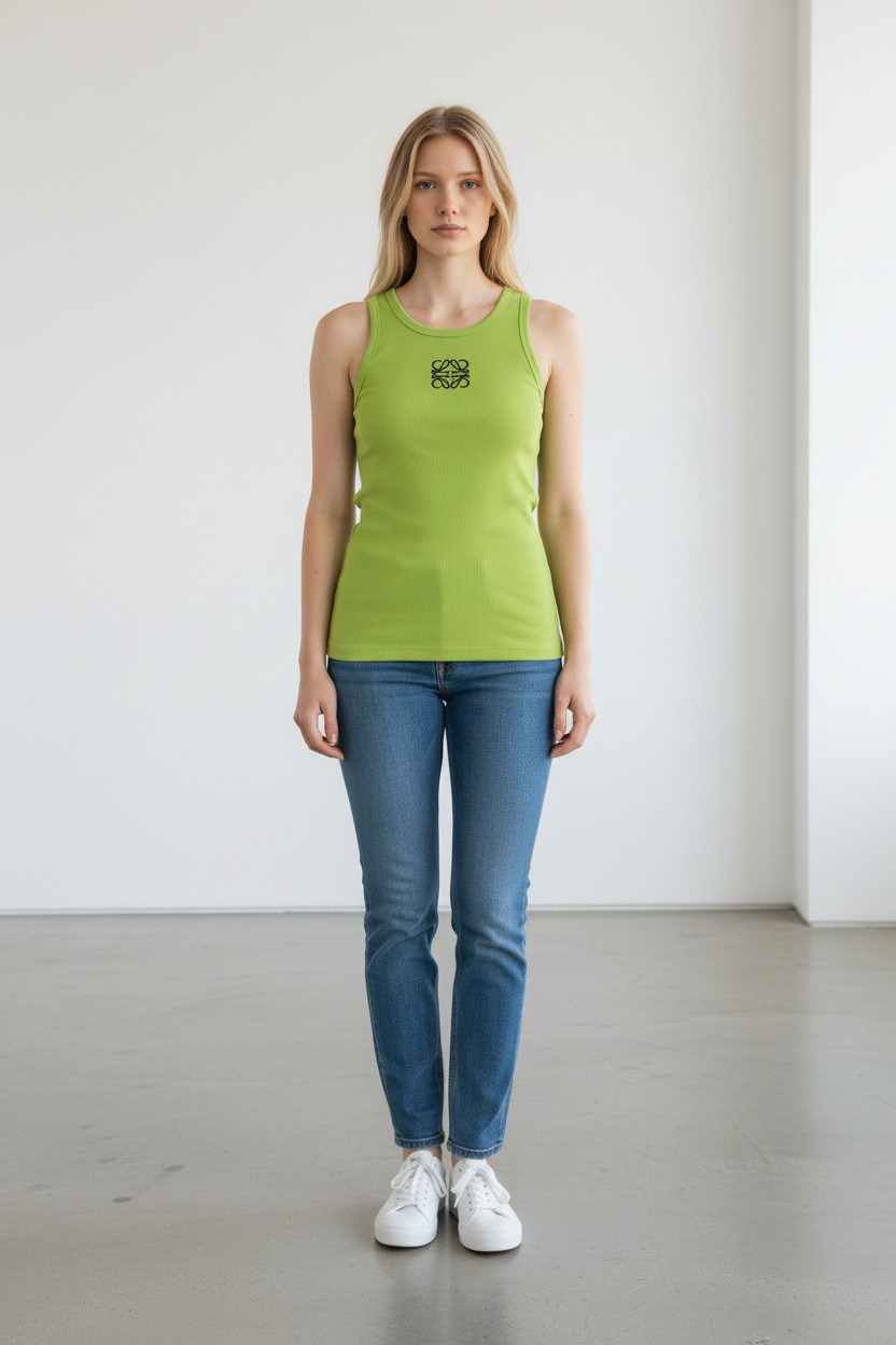 LOEWE Ribbed Cotton Tank Top/ #0010