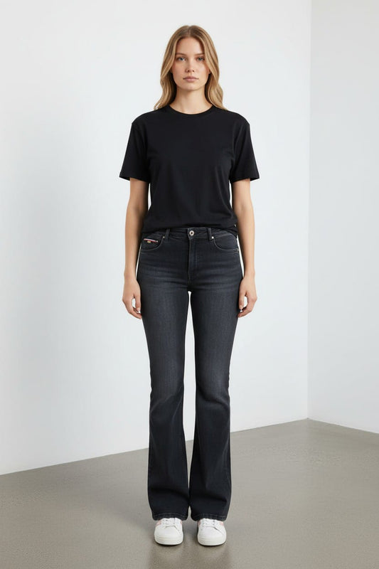 Women’s Flared Denim Jeans by Tommy Hilfiger-#00276