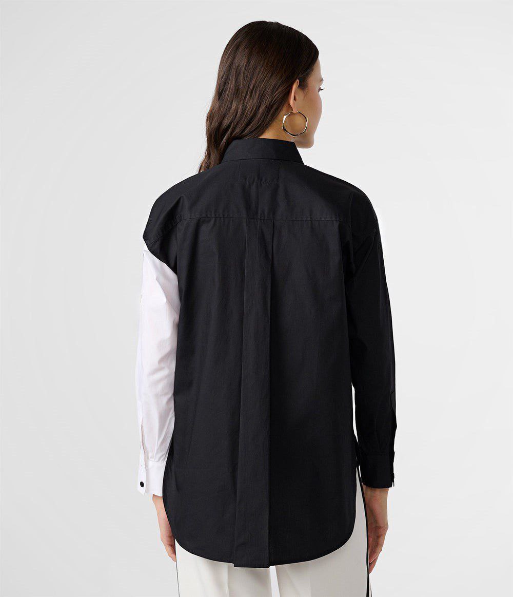 Karl Lagerfeld Black and White Logo Shirt