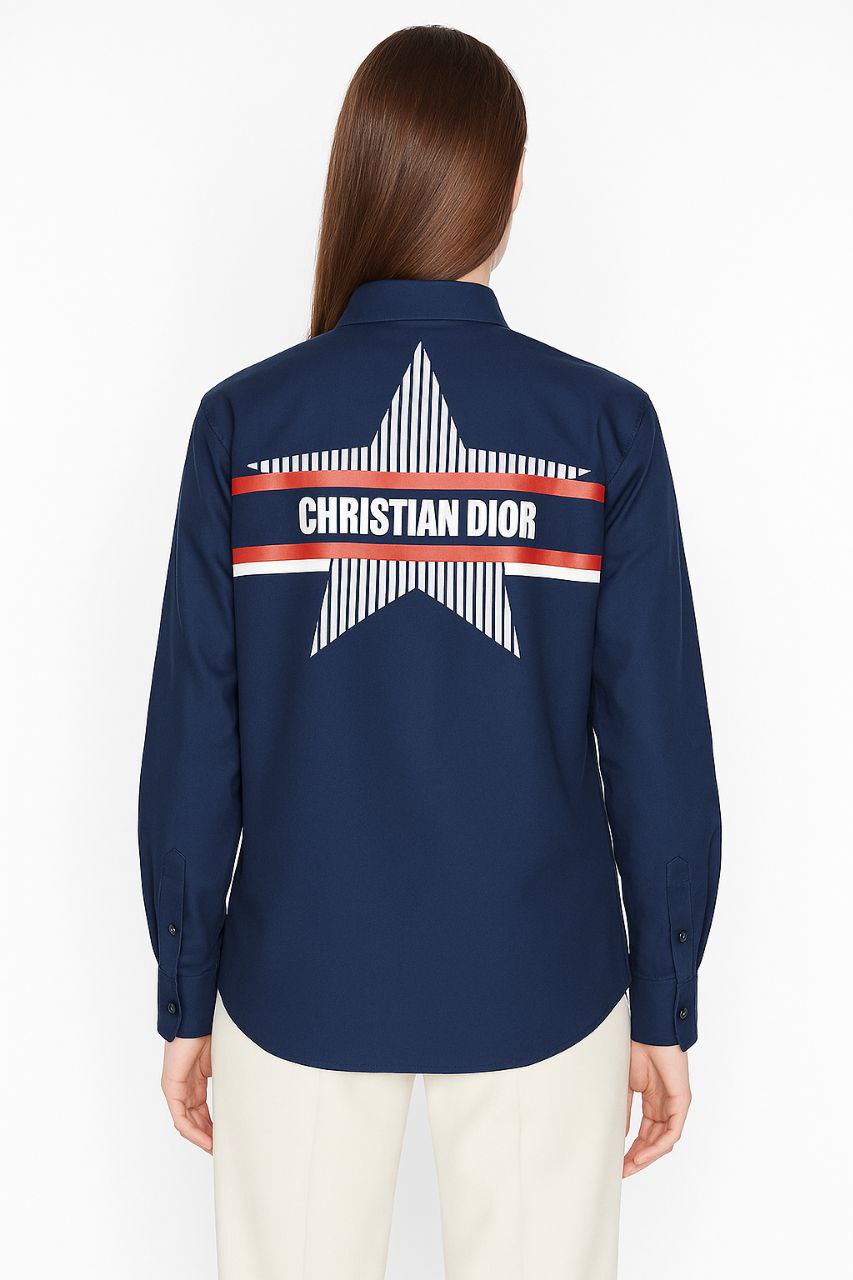 Christian Dior Cotton Shirt with Star Motif