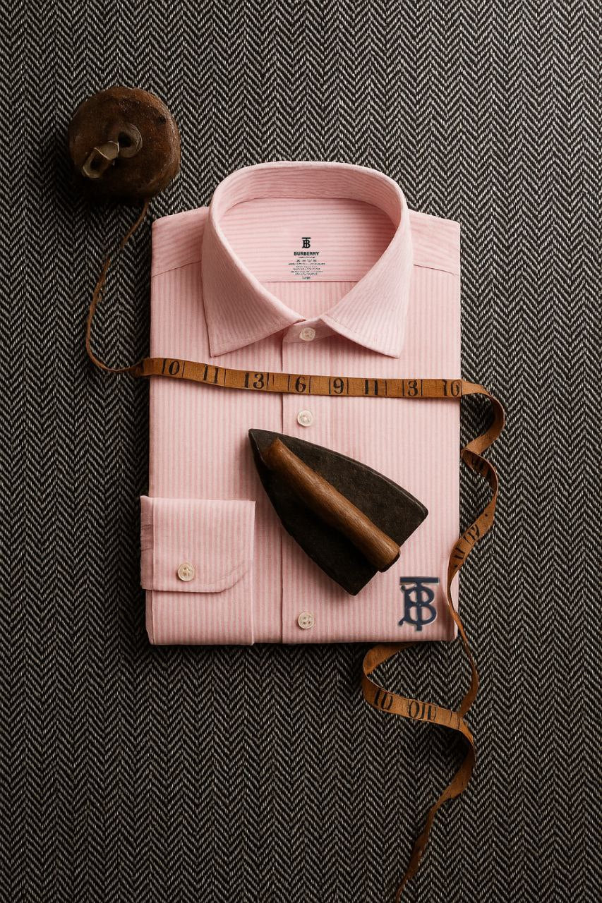 Burberry TB Monogram Stripped Shirt/ #00111