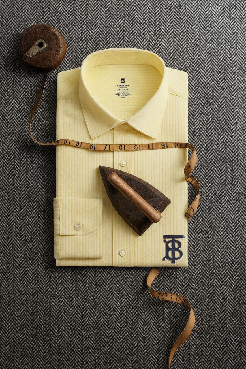 Burberry TB Monogram Stripped Shirt/ #00111
