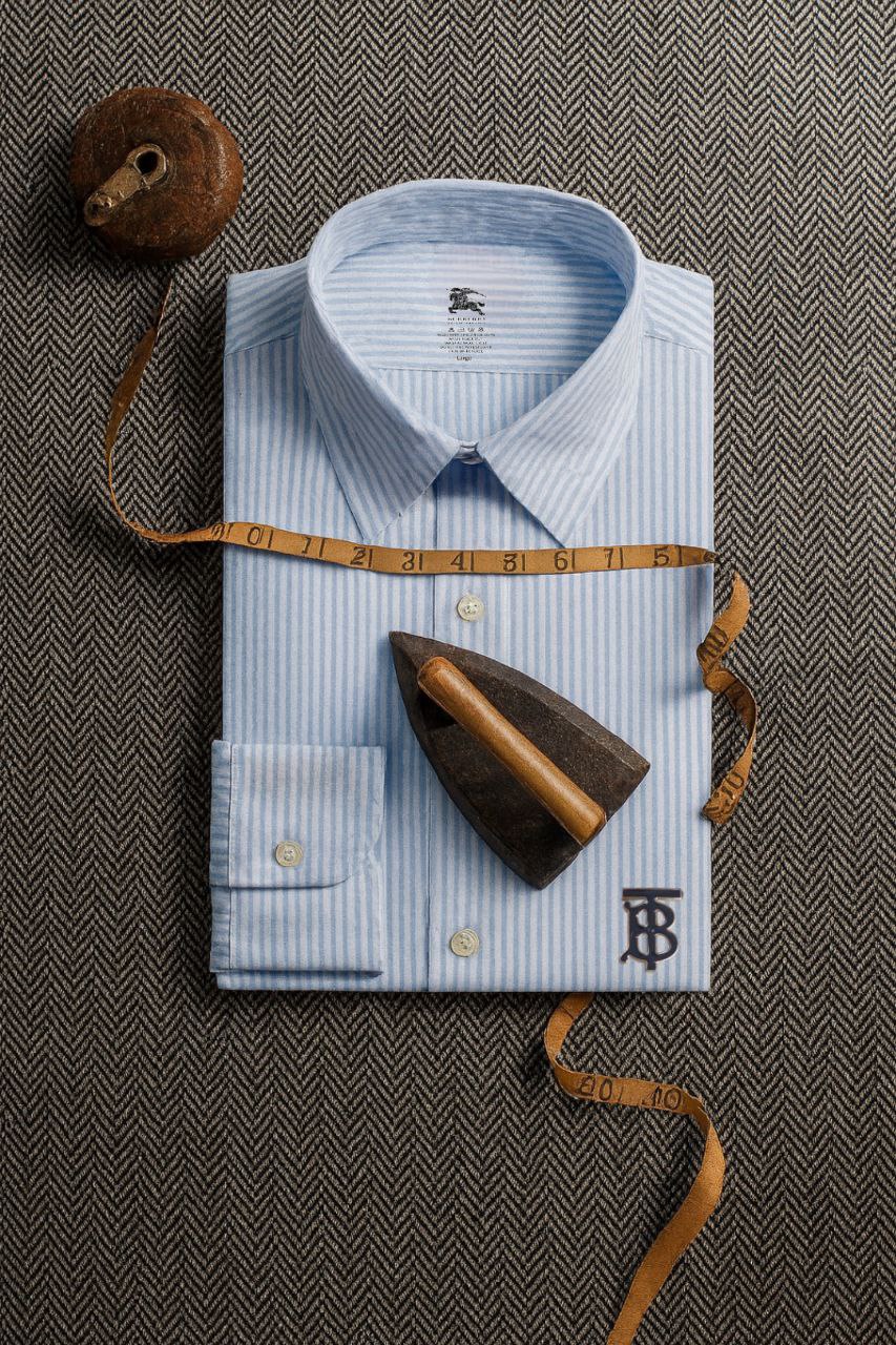 Burberry TB Monogram Stripped Shirt/ #00111
