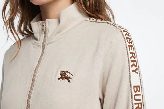Burberry Women's Equestrian Knight Logo Tape Tracksuit Set #00369