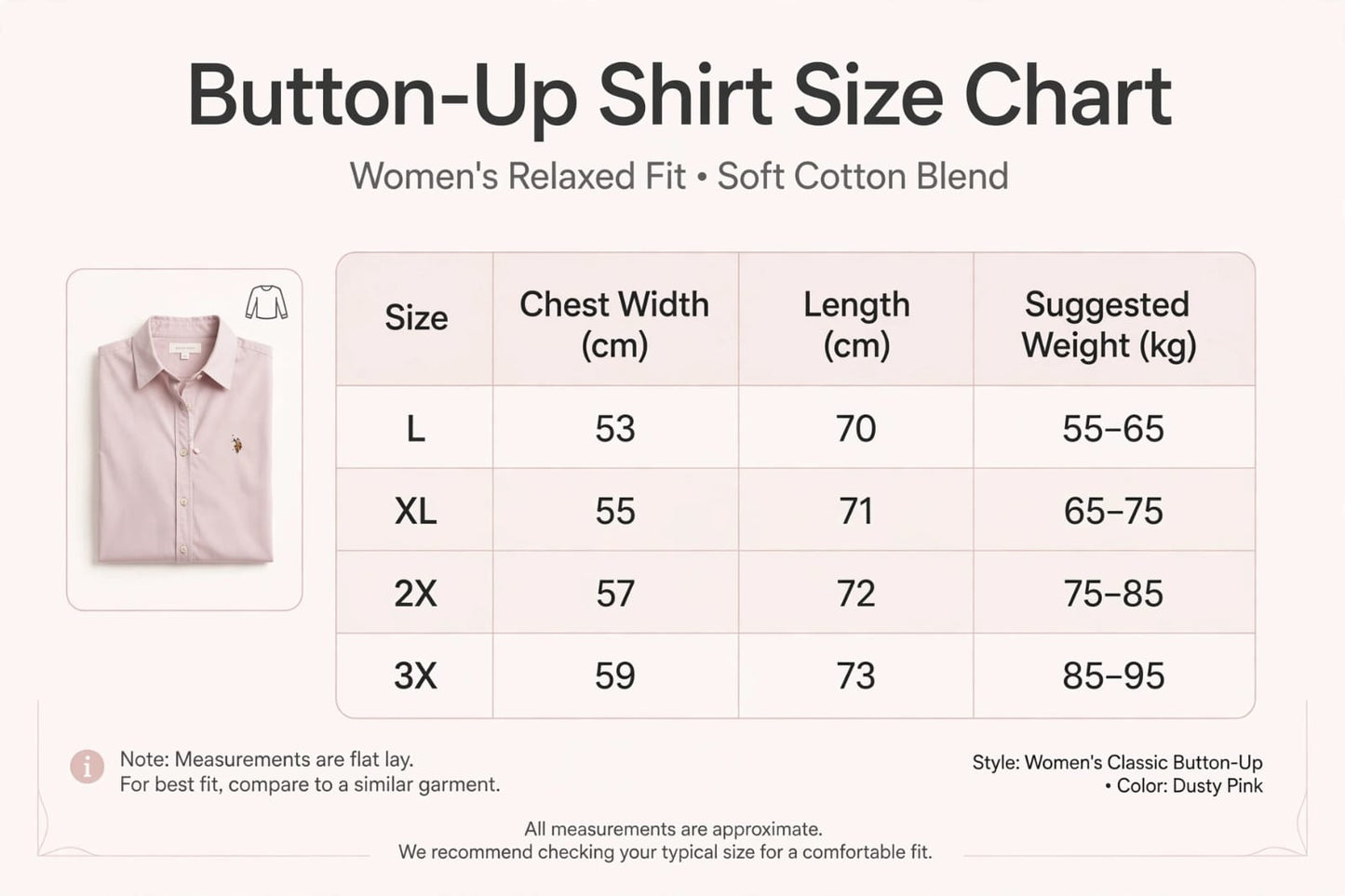 U.S. Polo Assn Classic Button-Down chemise - Light Pink