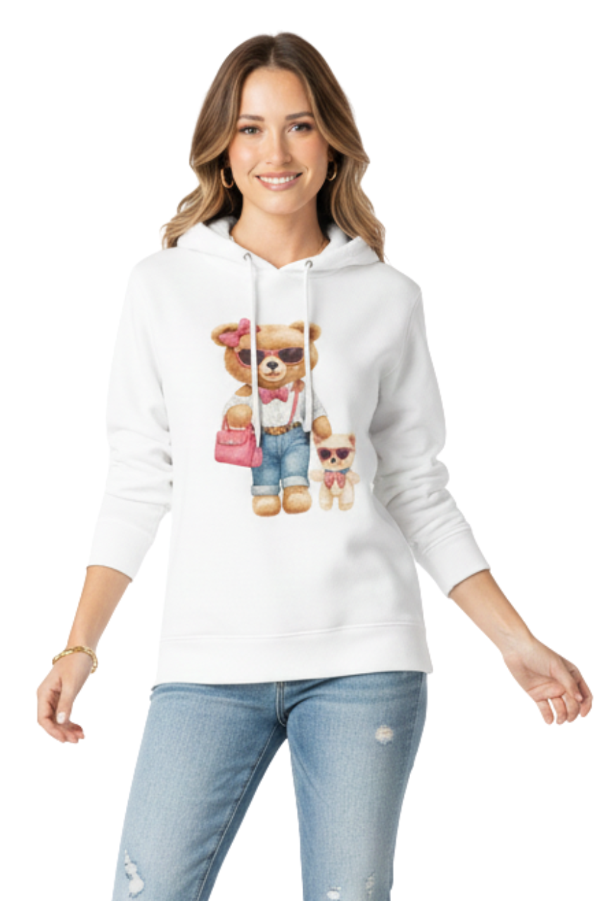 Ralph Lauren Women’s Teddy Bear Graphic Hoodie / #00188