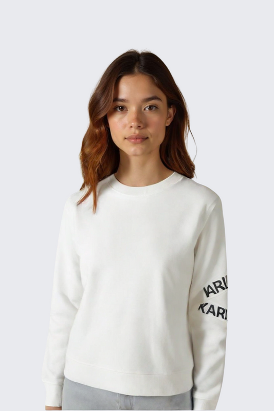 Karl Lagerfeld Logo On Elbow Sweatshirt/ #0075
