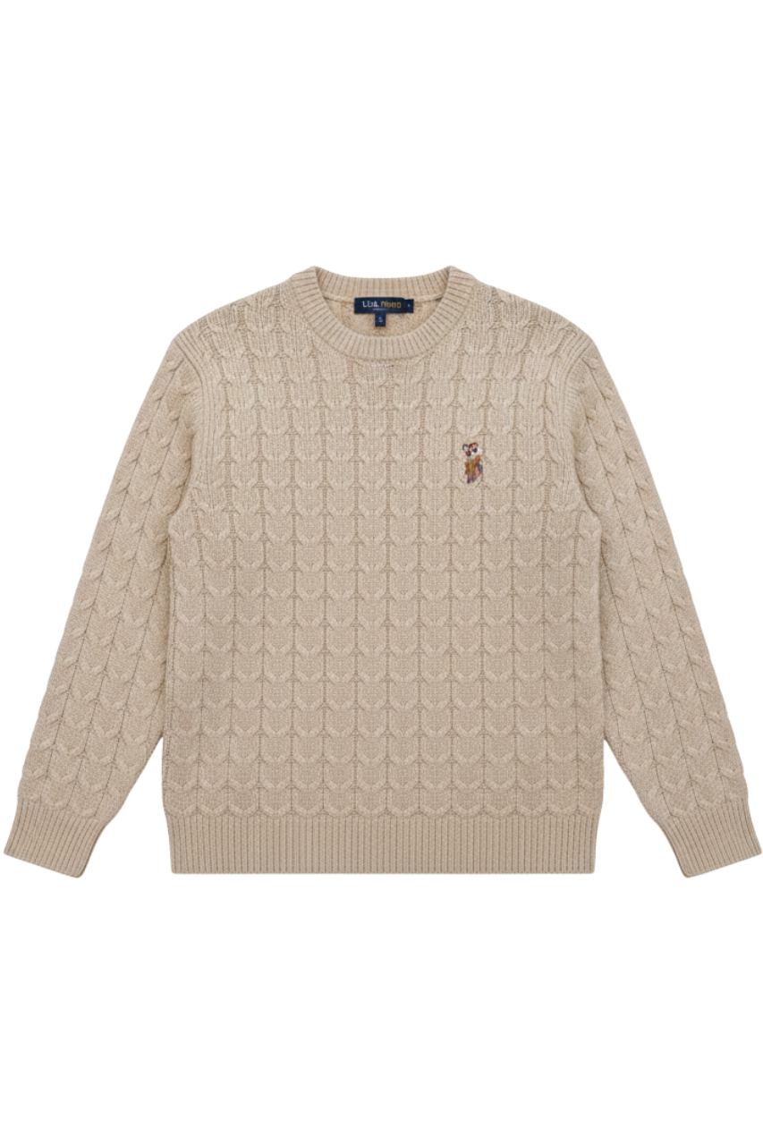 Tommy Hilfiger Women’s Cable-Knit Crewneck Sweater - #00193