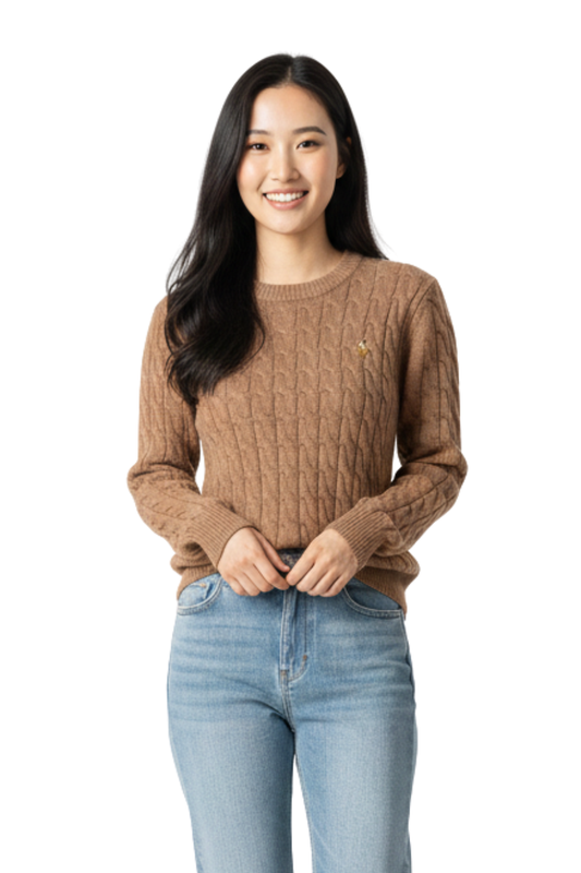 Tommy Hilfiger Women’s Cable-Knit Crewneck Sweater - #00193