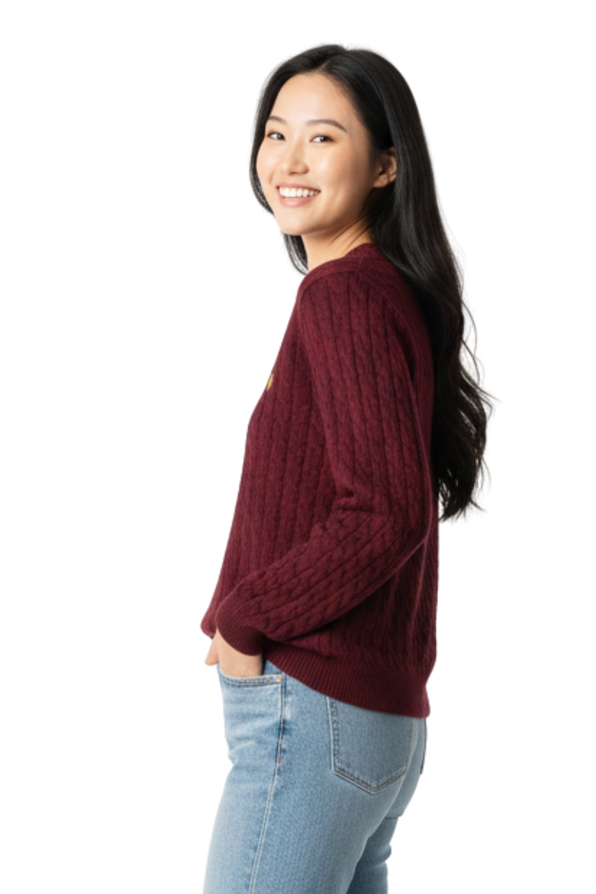 Tommy Hilfiger Women’s Cable-Knit Crewneck Sweater - #00193