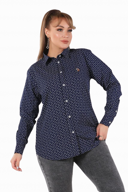 Polo Long Sleeve Printed Shirt