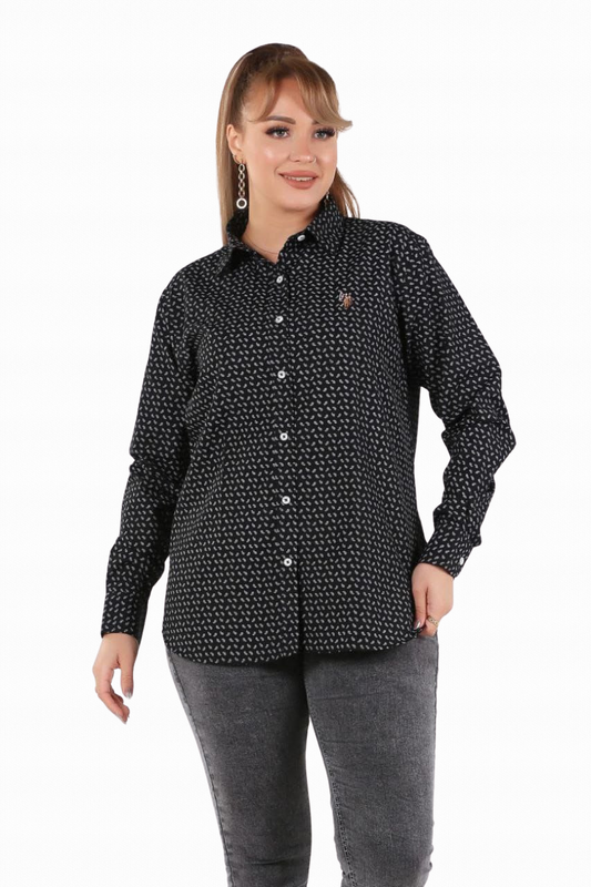 Polo Long Sleeve Printed Shirt
