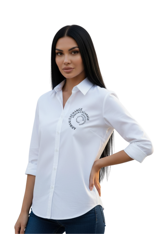 Armani Exchange Spiral Logo Shirt / #00112
