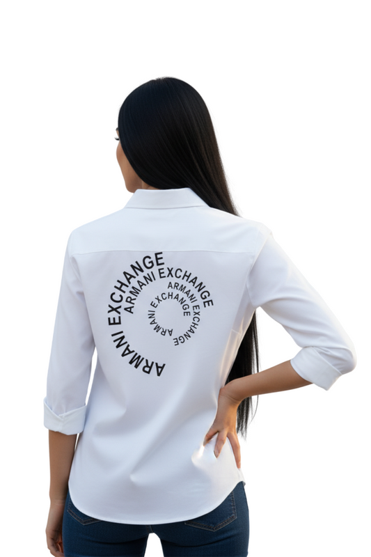 Armani Exchange Spiral Logo Shirt / #00112