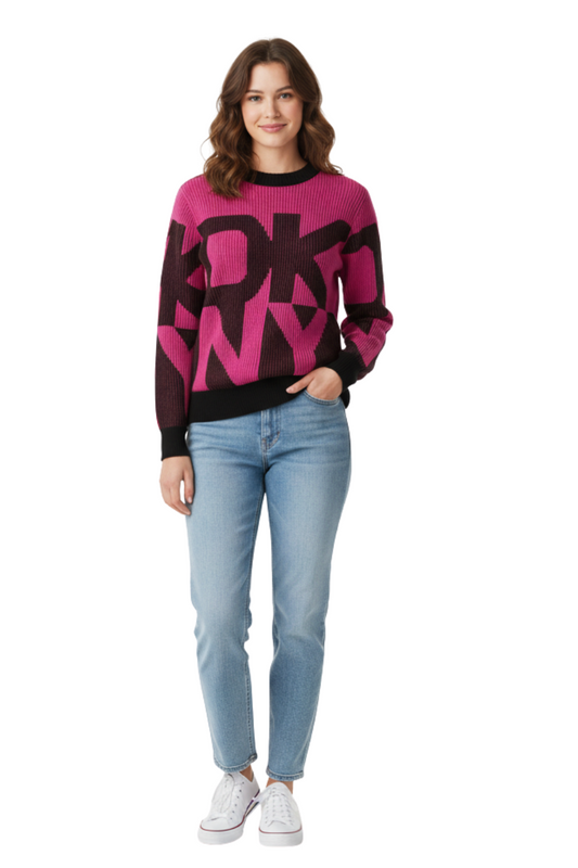 DKNY Oversized Logo Sweater/ #00116