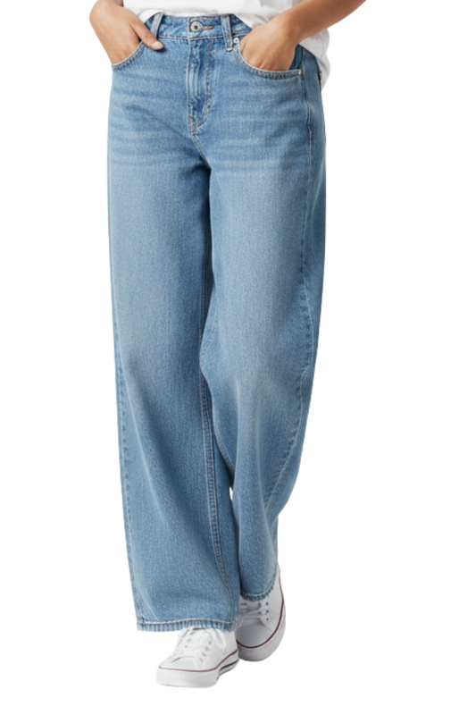 Tommy Jeans High-Waist Wide-Leg Jeans Light Blue/ #00129