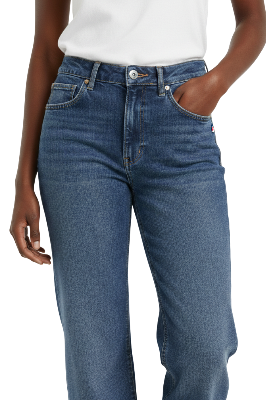 Tommy Jeans High-Waist Wide-Leg Jeans Dark Blue/ #00130