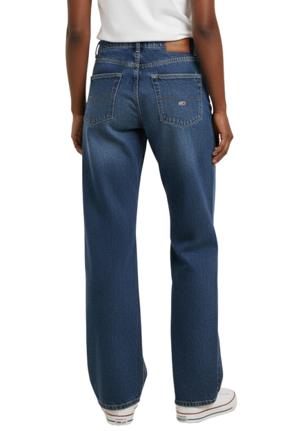 Tommy Jeans High-Waist Wide-Leg Jeans Dark Blue/ #00130