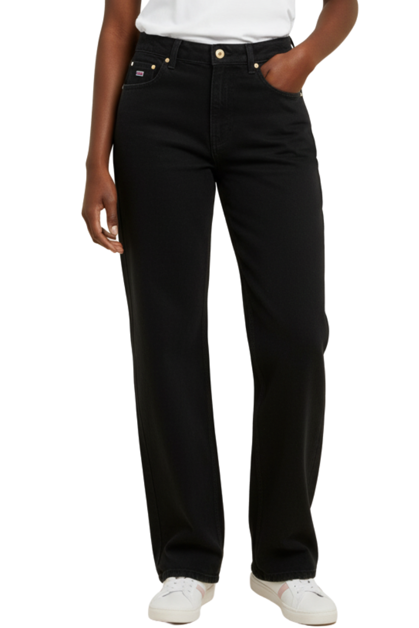 Tommy Jeans High-Waist Wide-Leg Jeans Black/ #00131