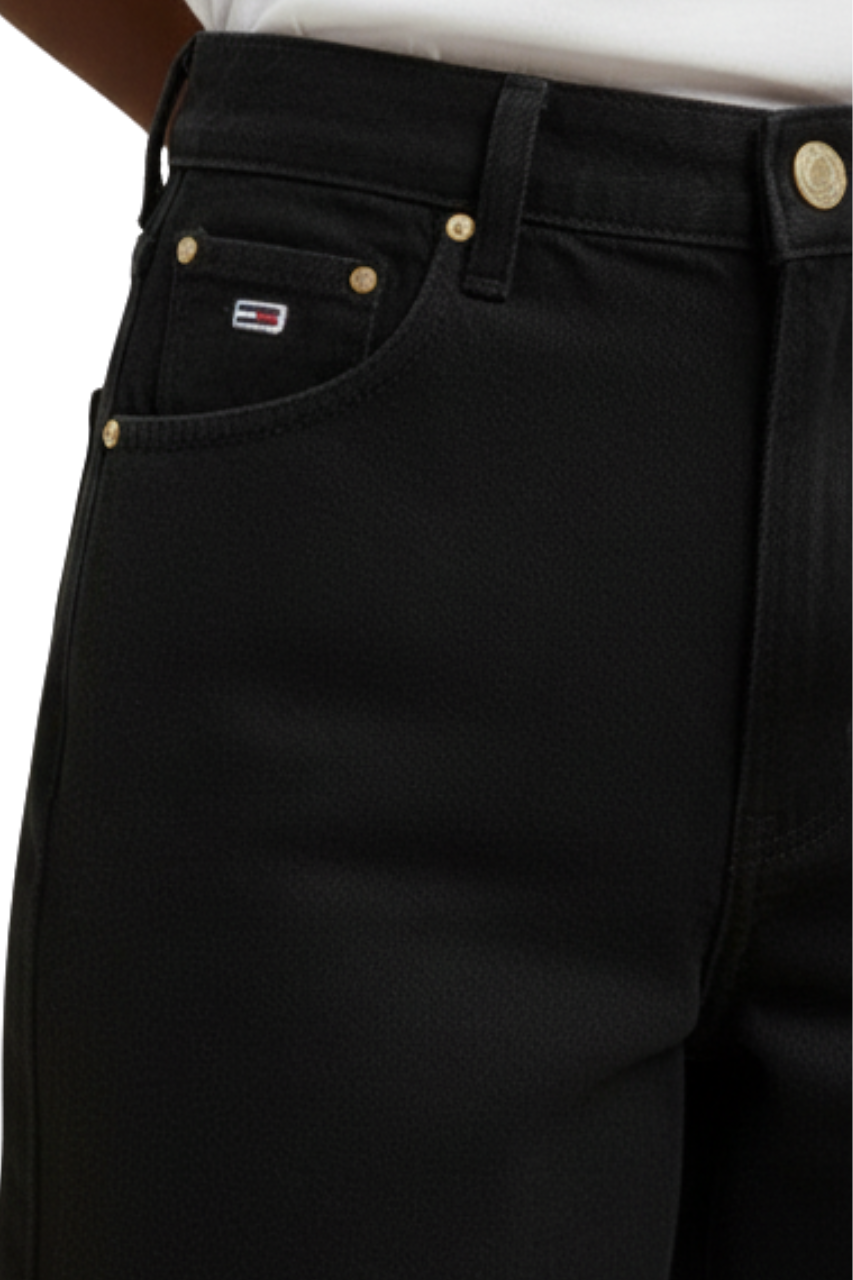 Tommy Jeans High-Waist Wide-Leg Jeans Black/ #00131