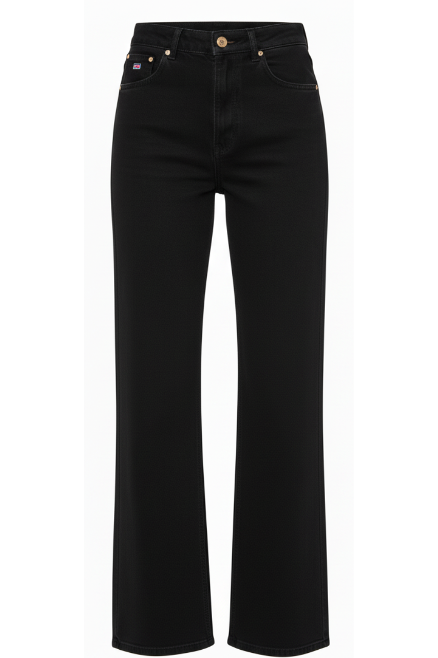 Tommy Jeans High-Waist Wide-Leg Jeans Black/ #00131