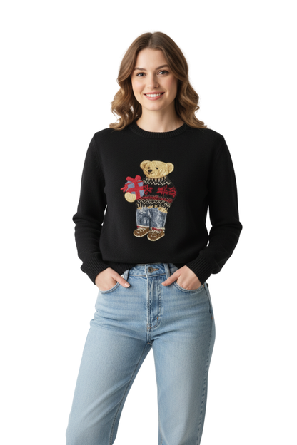 Ralph Lauren Women’s Polo Bear With Hat Sweater Collection/ #00143