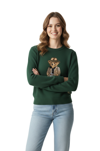 Ralph Lauren Women’s Polo Bear With Hat Sweater Collection/ #00143