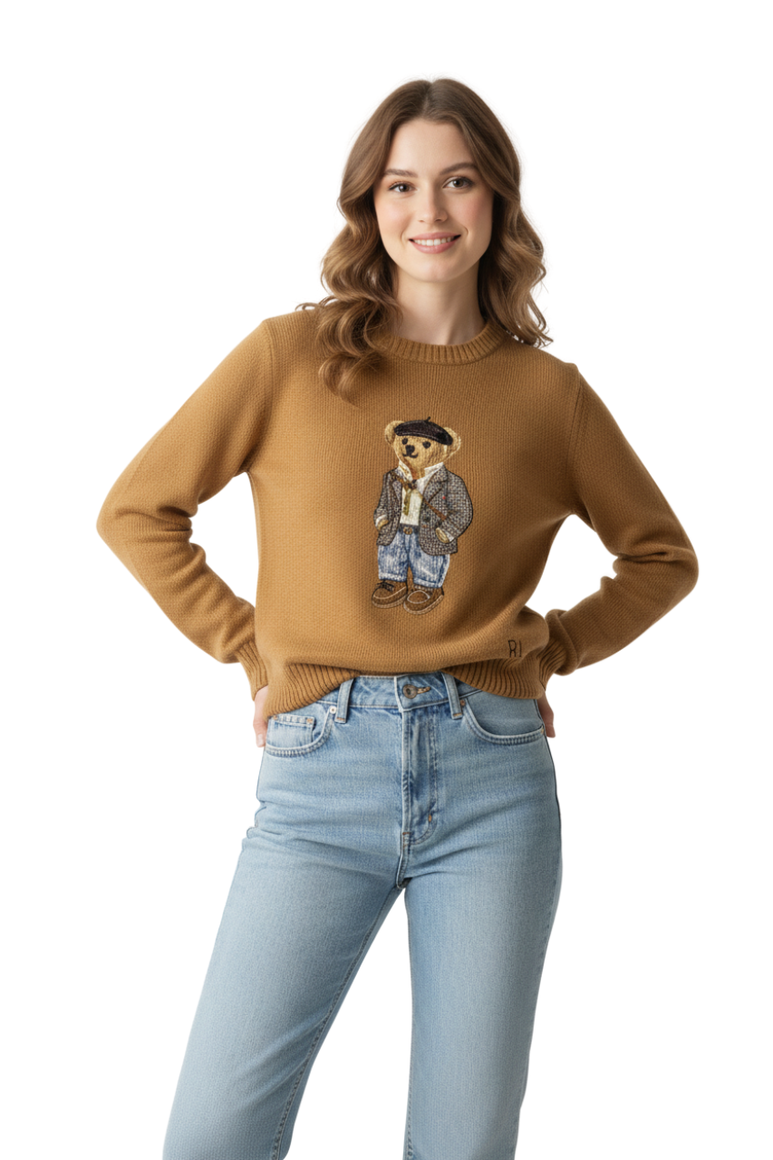 Ralph Lauren Women’s Polo Bear With Hat Sweater Collection/ #00143