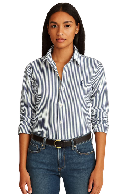Polo Classic Striped Cotton Oxford Shirt