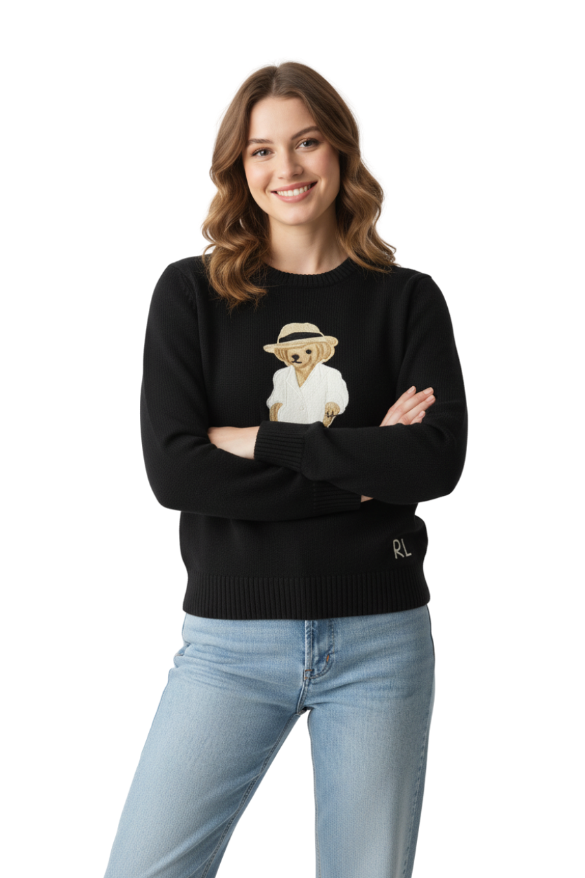 Ralph Lauren Women’s Polo Bear With Hat Sweater Collection/ #00143