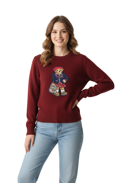 Ralph Lauren Women’s Polo Bear With Hat Sweater Collection/ #00143