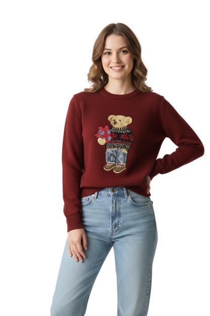 Ralph Lauren Women’s Polo Bear With Hat Sweater Collection/ #00143