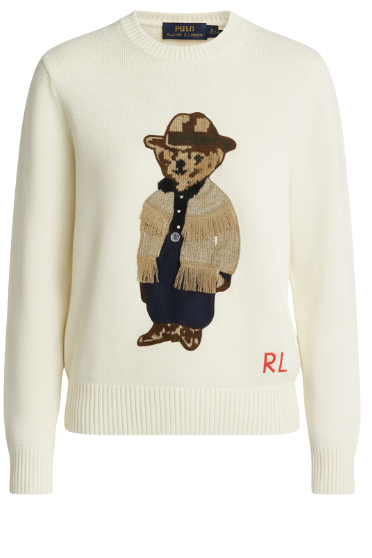 Ralph Lauren Women’s Polo Bear With Hat Sweater Collection/ #00143